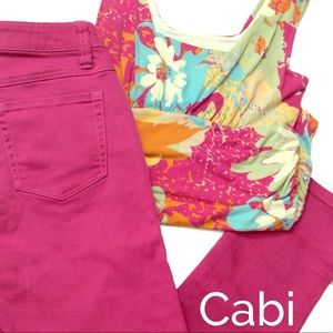 🌺🌼🌸 Cabi Foral Tank GUC Sz S 🌺🌸🌼